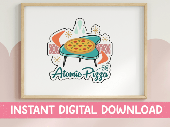 Atomic Pizza Lounge Scene Retro Design Review