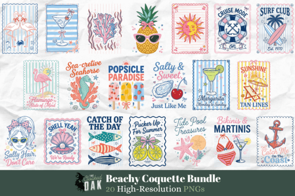 Beachy Coquette Summer PNG Bundle Review