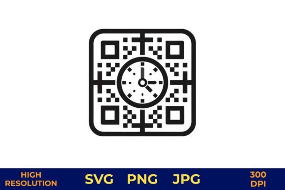 Black and White Pixel Clock Vector Review