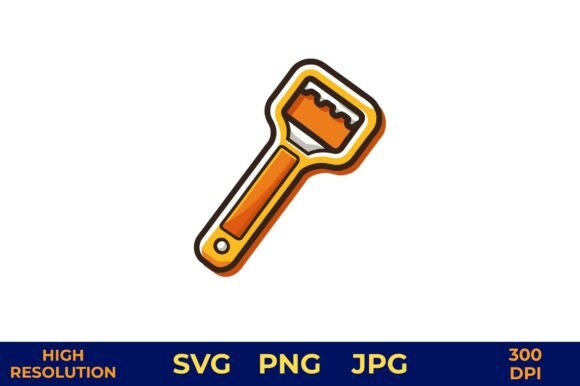 Bottle Opener Vector in Solid Colors Review