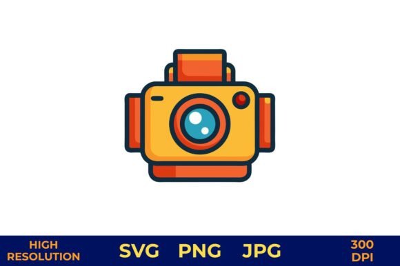 Bright Yellow Camera Vector Icon Review