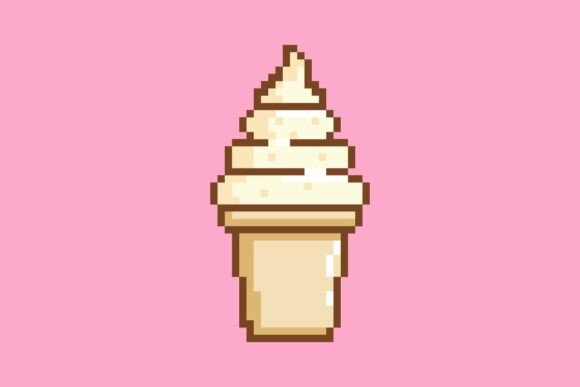 Pixel Art Soft Serve Ice Cream Cone Review