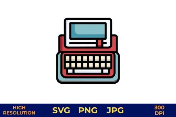 Red Typewriter Icon Vector Design: A Designer’s Embroidery Review