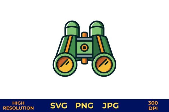 Retro Binoculars Vector Illustration: An Embroidery Review