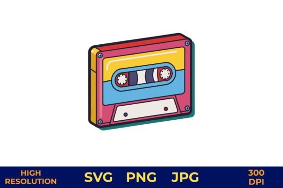 Retro Cassette Tape Vector Illustration Review