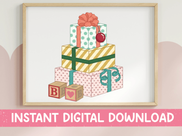Retro Stacked Gift Boxes Print Review