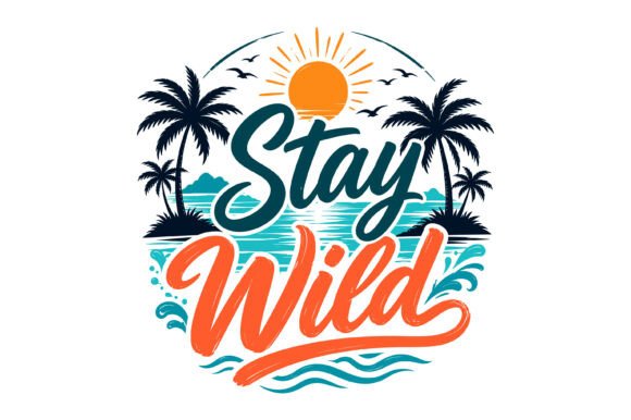 Stay Wild Tropical Beach SVG Review